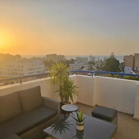 Luminoso Atico Con Vistas Al Mar Y Terraza Amplia * Benalmádena